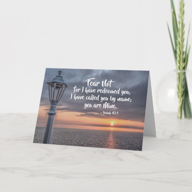 Isaiah 43:1 I have called you by name you are Mine Card (Front)