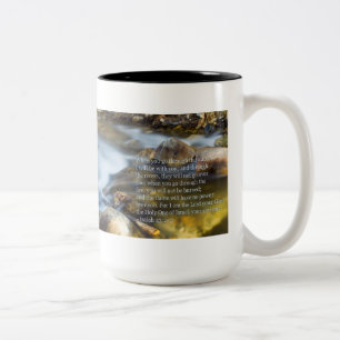 Isaiah 43:2- 3 Two-Tone coffee mug