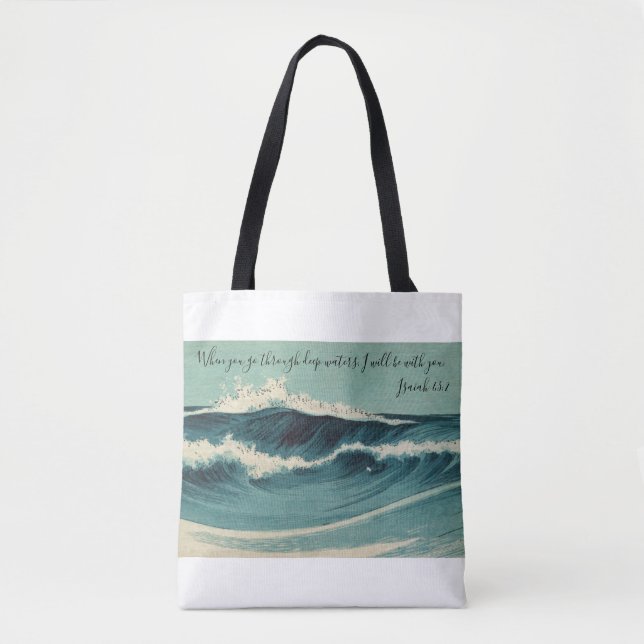 Isaiah 43:2 tote bag (Front)