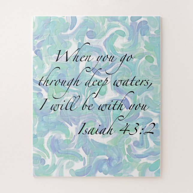 Isaiah 43:2 When you go…Jigsaw Puzzle (Vertical)