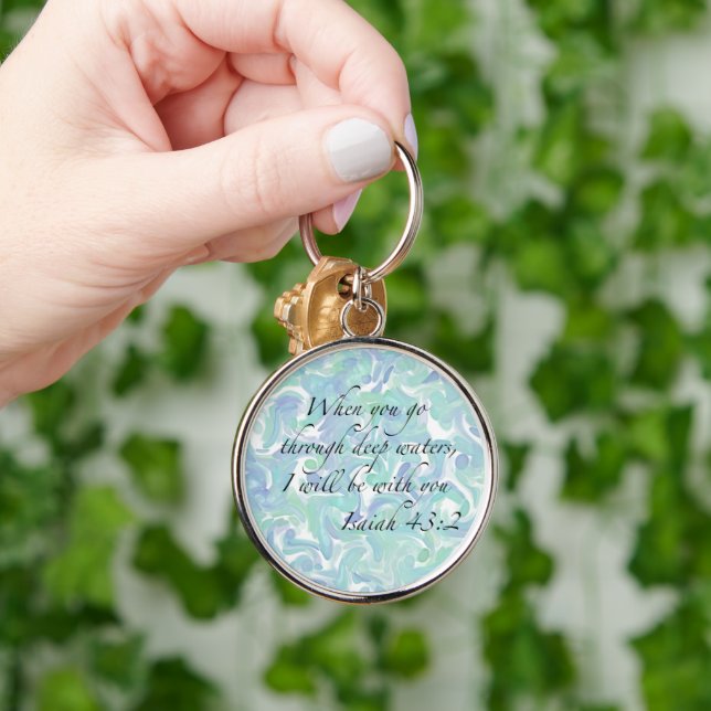 Isaiah 43:2 When you go… Keychain (Hand)
