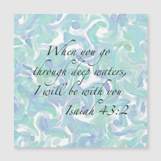 Isaiah 43:2 When you go… Magnetic Card