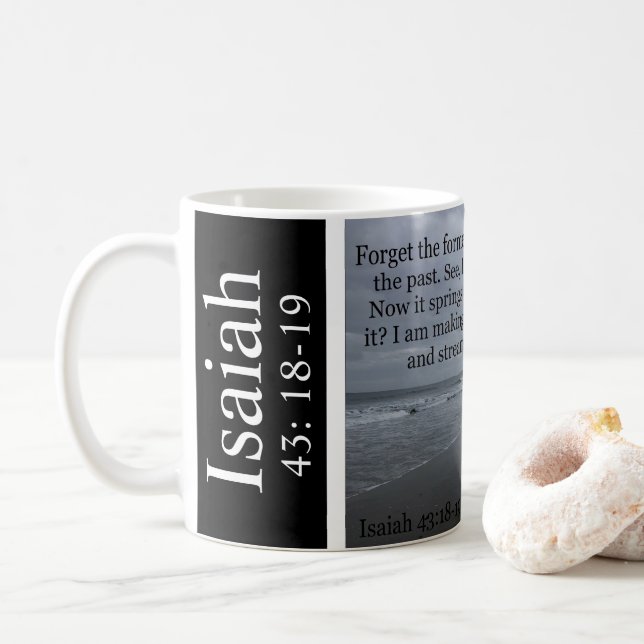Isaiah 43 coffee mug (With Donut)