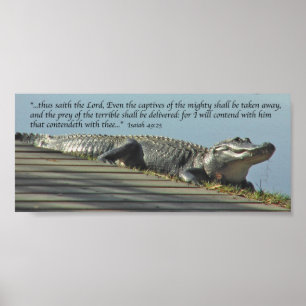 Isaiah 49: 25 poster