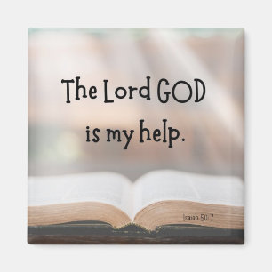 Isaiah 50:7  2" magnet