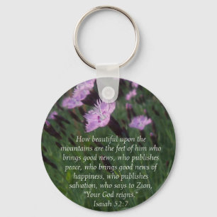 Isaiah 52:7 key ring