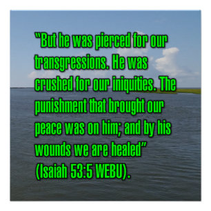 Isaiah 53:5 WEBU Poster