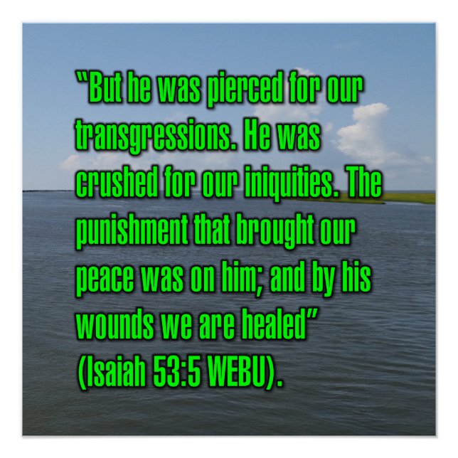 Isaiah 53:5 WEBU Poster (Front)