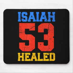 Isaiah 53 Healed Christian Inspirational Mouse Mat