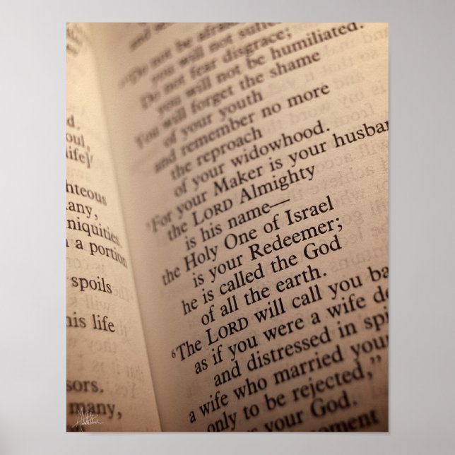 Isaiah 54:5 [Print] Poster (Front)