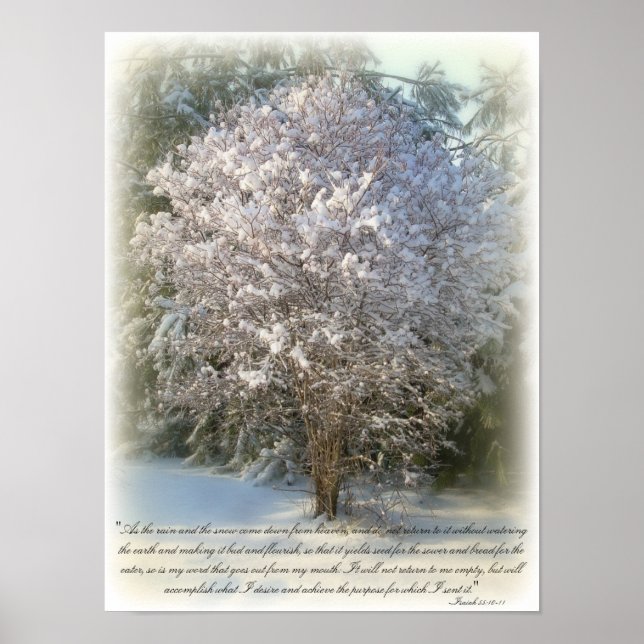 Isaiah 55:10-11 poster (Front)