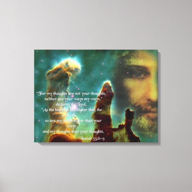 ISAIAH 55, 8-9 CANVAS PRINT (Front)