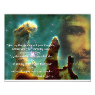 ISAIAH 55, 8-9 PHOTO PRINT