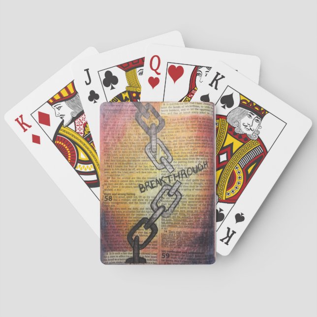 Isaiah 58:5-6 - "Breakthrough" Playing Cards (Back)