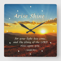 Isaiah 60:1 Arise Shine Your light has come Bible