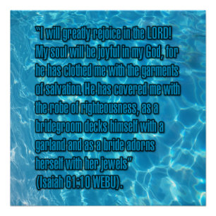 Isaiah 61:10 WEBU Poster