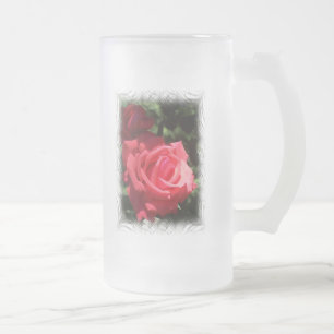 Isaiah 61:11 frosted glass beer mug