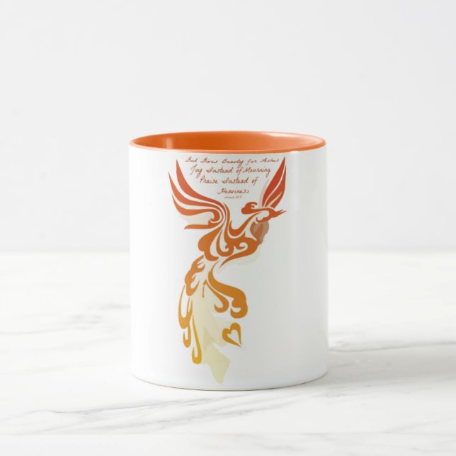 Isaiah 61 Phoenix  11 oz Ringer Mug (Center)