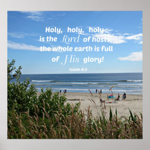 Isaiah 6:3 Holy, holy, holy is the Lord of hosts.. Poster