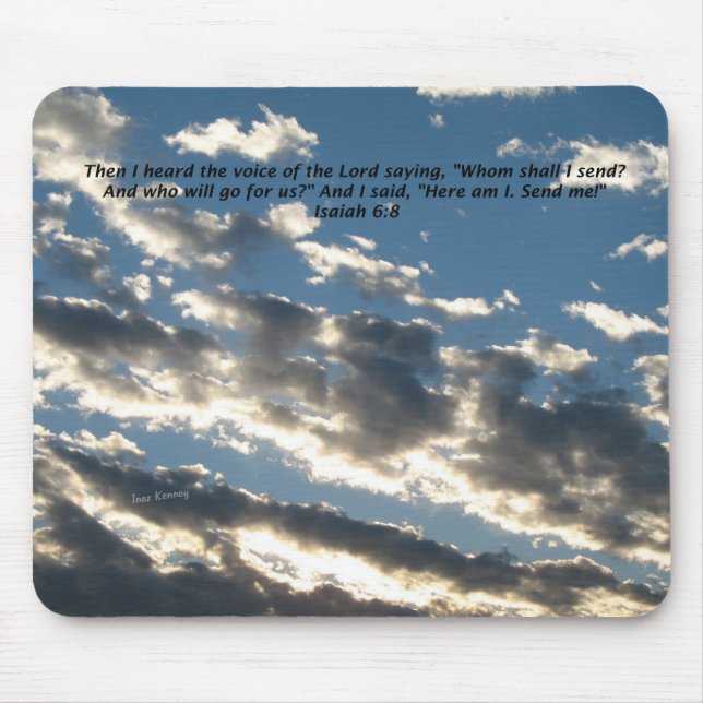Isaiah 6:8 mouse mat (Front)