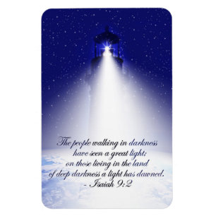 Isaiah 9:2 Christmas Photo Magnet