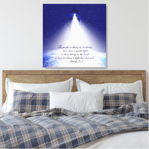 Isaiah 9:2 Christmas Stretch Canvas Print