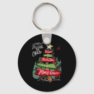 Isaiah 9_6 And He Will Be Called Jesus Christmas C Key Ring