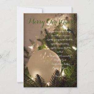 Isaiah 9:6 Merry Christmas Holiday Card
