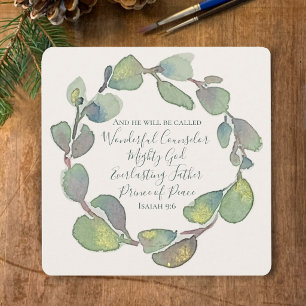 Isaiah 9:6 Personalised Sage Christian Christmas