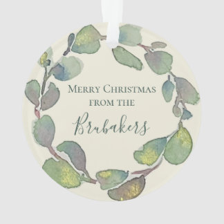 Isaiah 9:6 Personalised Sage Christian Christmas Ornament
