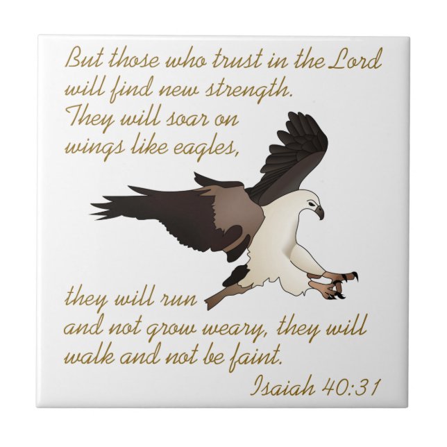 Isaiah Bible Verse Tile (Front)