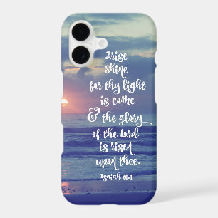 Isaiah Bible Verse with Sunrise