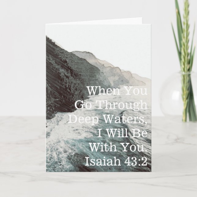 Isaiah Encouragement (Blank Inside) Card (Front)