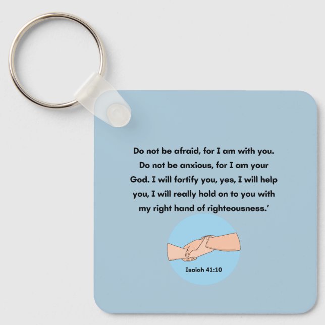 Isaiah Lake 41:10 Key Ring (Front)