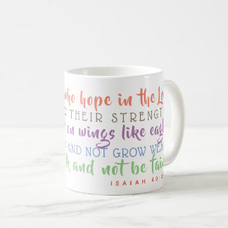 Isaiah Scripture Soar on Wings Like Eagles Mug