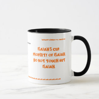 isaiah's cup double sided - Customised