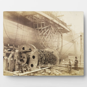 Isambard Kingdom Brunel (1806-59) beside the 'Grea Plaque