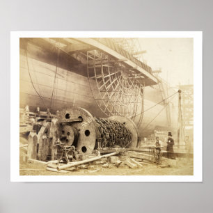 Isambard Kingdom Brunel (1806-59) beside the 'Grea Poster