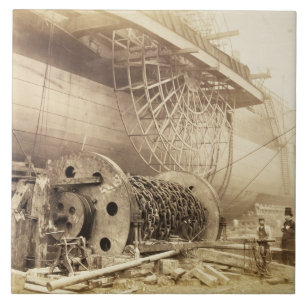 Isambard Kingdom Brunel (1806-59) beside the 'Grea Tile