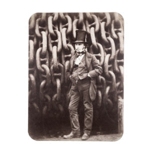 Isambard Kingdom Brunel, standing in front of the Magnet