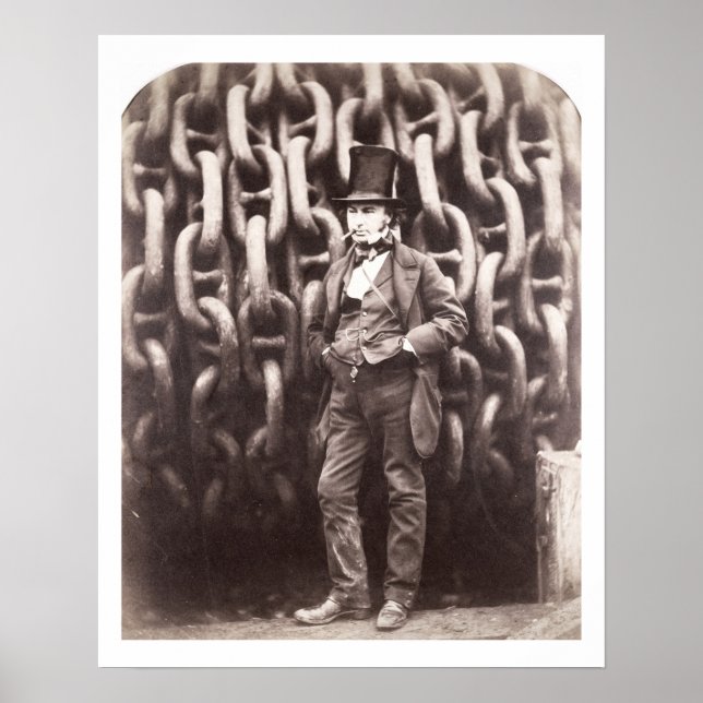 Isambard Kingdom Brunel, standing in front of the Poster (Front)