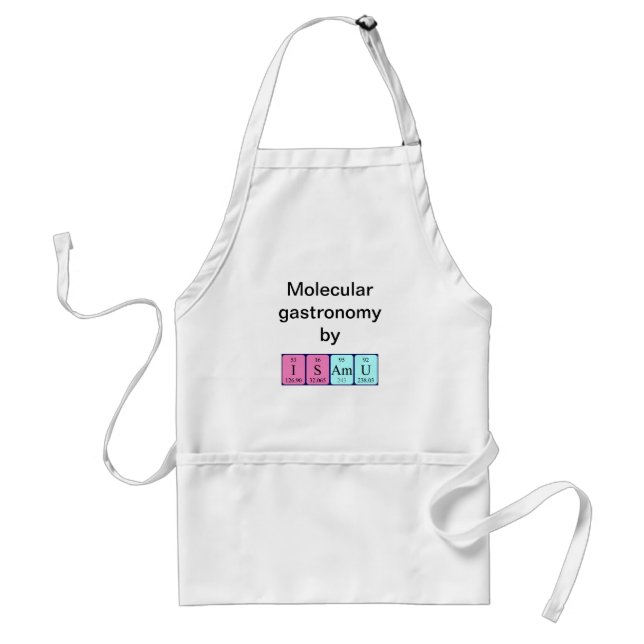 Isamu periodic table name apron (Front)