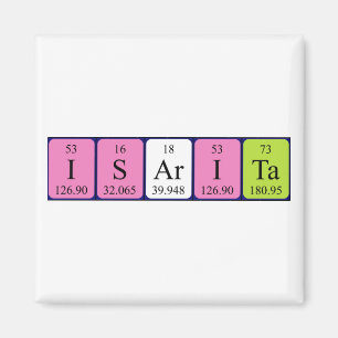 Isarita periodic table name magnet