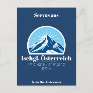 Ischgl Austria Germany mountain Postcard
