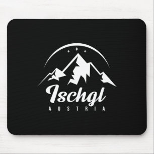Ischgl Austria Ski Resort Skiing Snowboarding Souv Mouse Mat