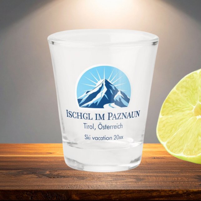 Ischgl im Paznaun Austria ski resort  Shot Glass (Creator Uploaded)