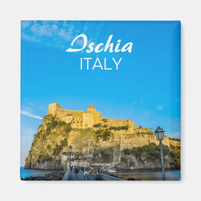 Ischia Castello Aragonese Souvenir Magnet (Front)