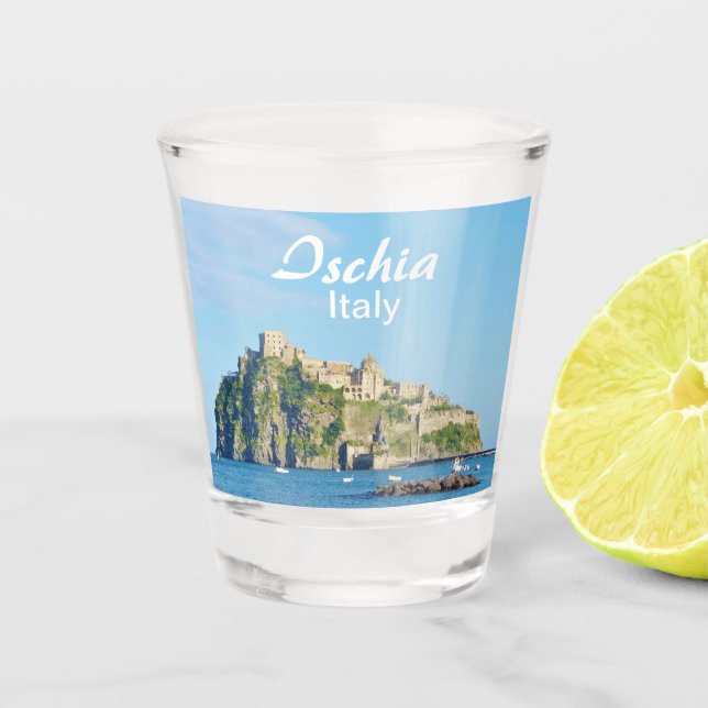 Ischia Castello Aragonese Souvenir Shot Glass (Front)