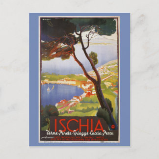 Ischia Island Italy summer travel ad Postcard