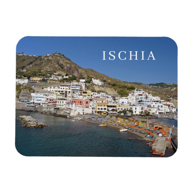 Ischia Island Sant'Angelo view fridge magnet (Horizontal)
